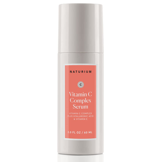 Naturium Vitamin C Complex Face Serum Jumbo, Anti-Aging Facial Treatment with Hyaluronic Acid & Vitamin E, 2 oz