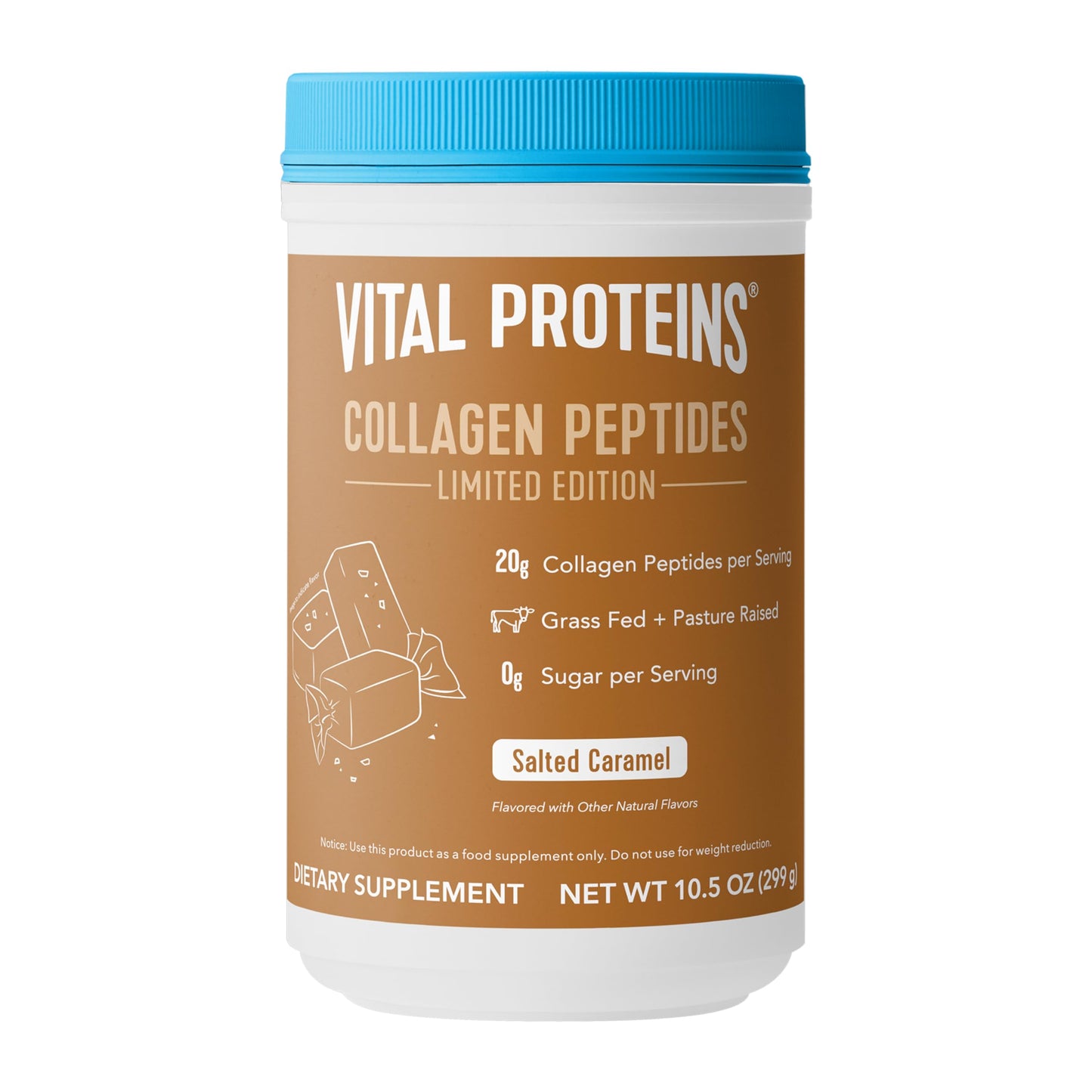 Vital Proteins Collagen Peptides Powder - Supports Hair, Nail, Skin, Bone & Joint Health, Unflavored, Collagen Protein 9.33 OZ